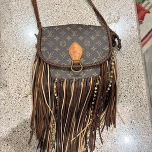 Vintage BOHO Bag! Louis Vuitton Monogram Brown Crossbody with Fringe